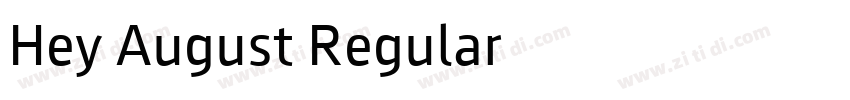 Hey August Regular字体转换